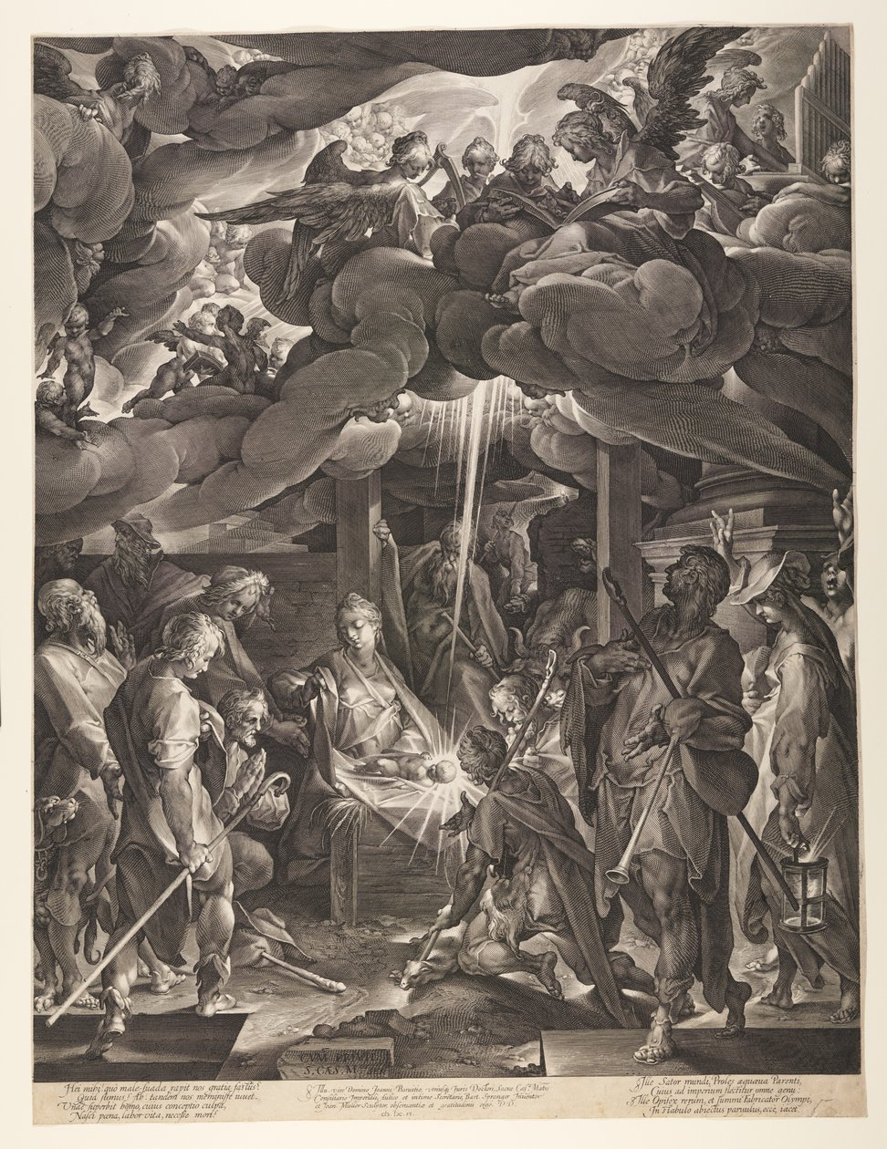 A pásztorok imádása alkotó: Jan Harmensz. Muller