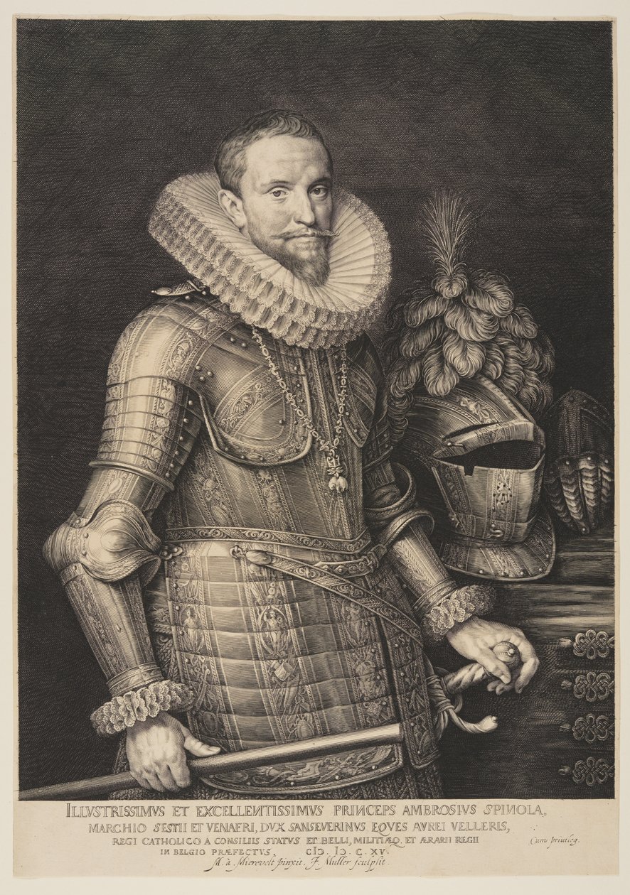 Ambrogio Spinola, a hollandiai spanyol seregek parancsnoka alkotó: Jan Harmensz. Muller