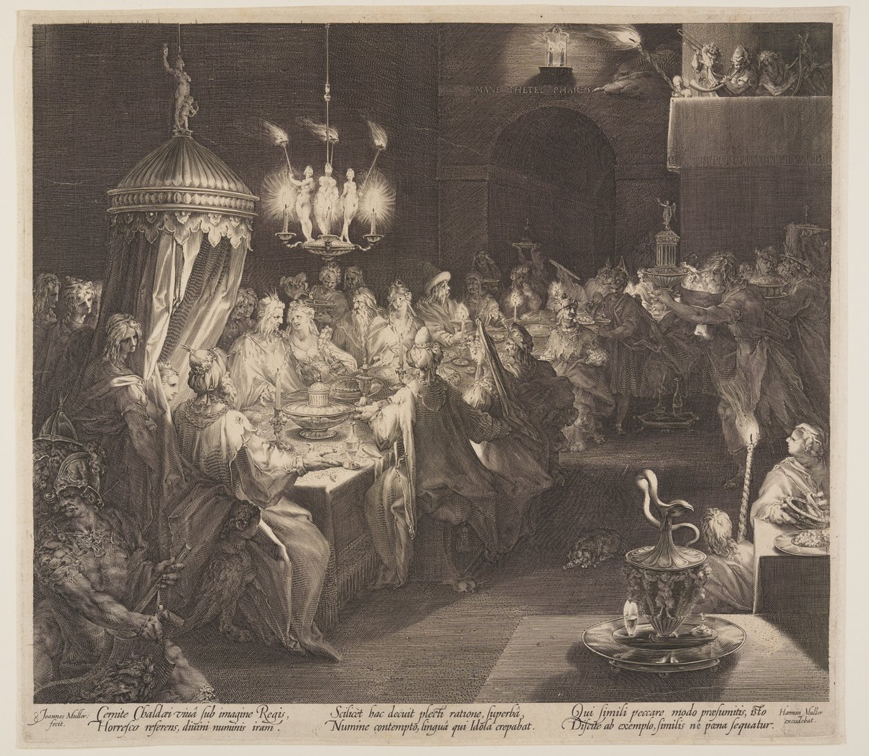 Belsazár ünnepe alkotó: Jan Harmensz. Muller