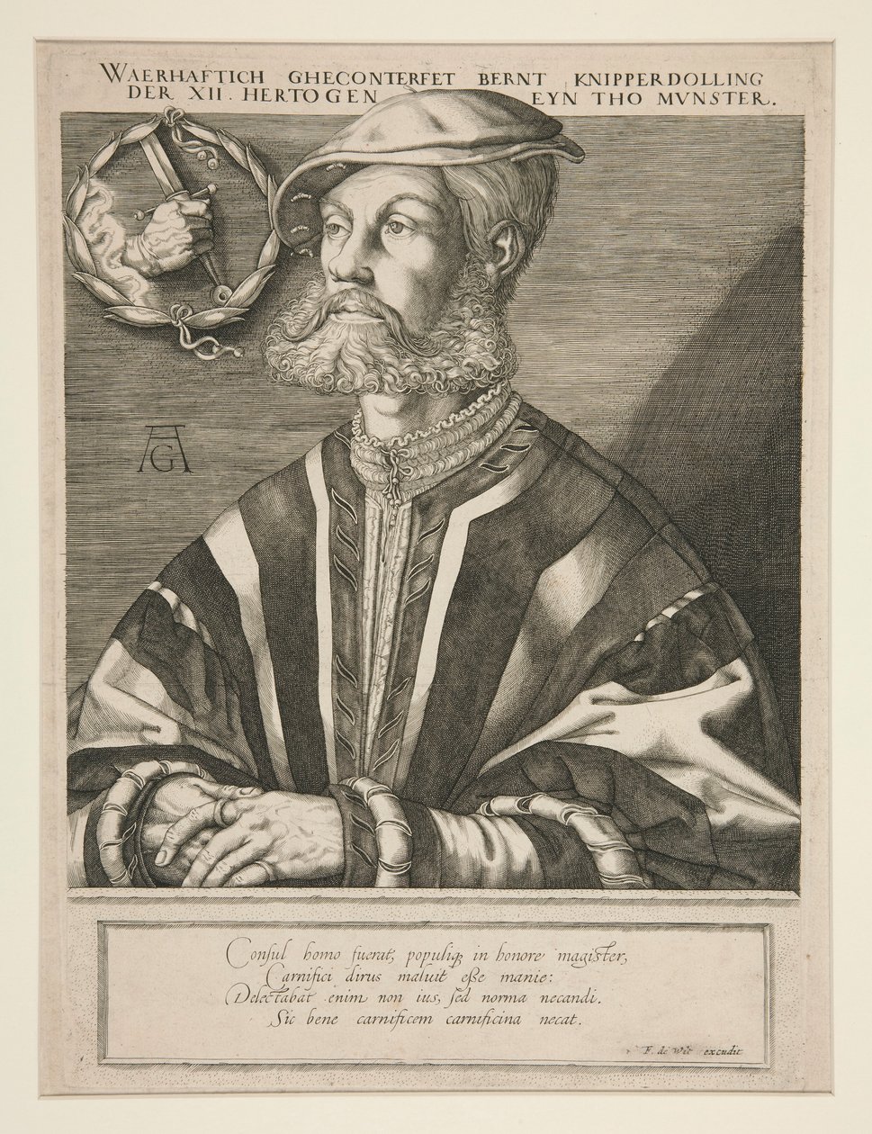 Bernhard Knipperdolling alkotó: Jan Harmensz. Muller
