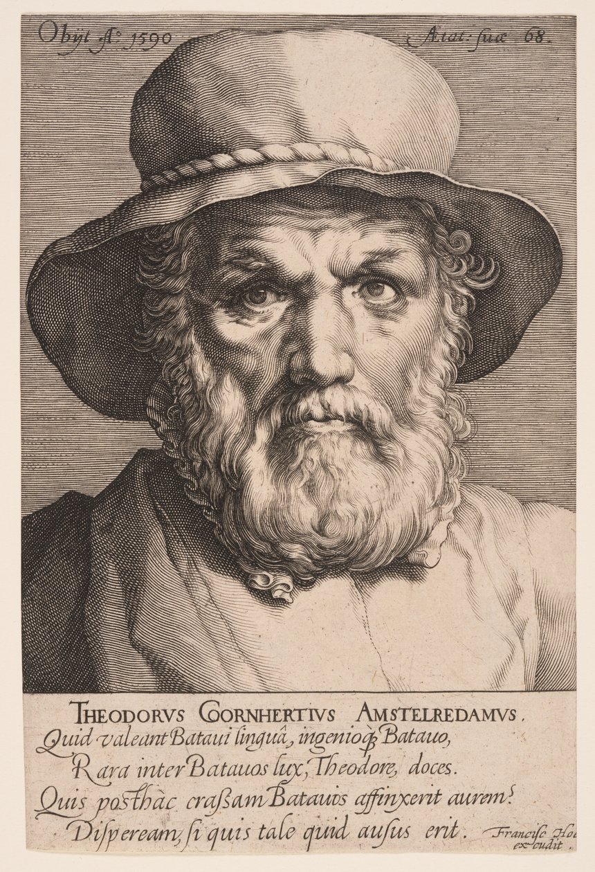 Dirck Volkertsz. Coornhert alkotó: Jan Harmensz. Muller