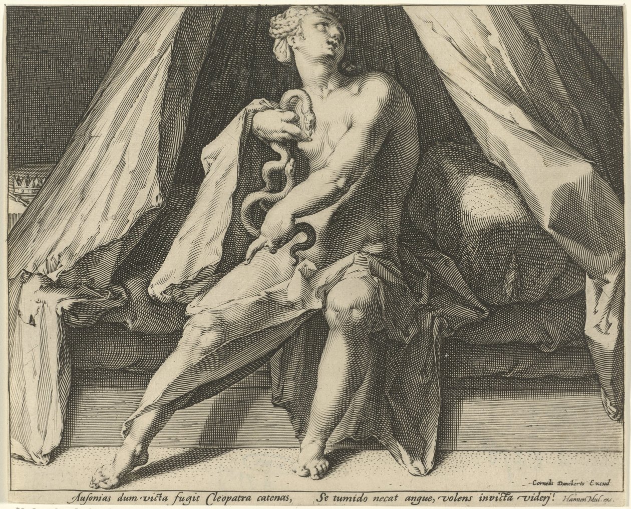 Kleopátra halála alkotó: Jan Harmensz. Muller