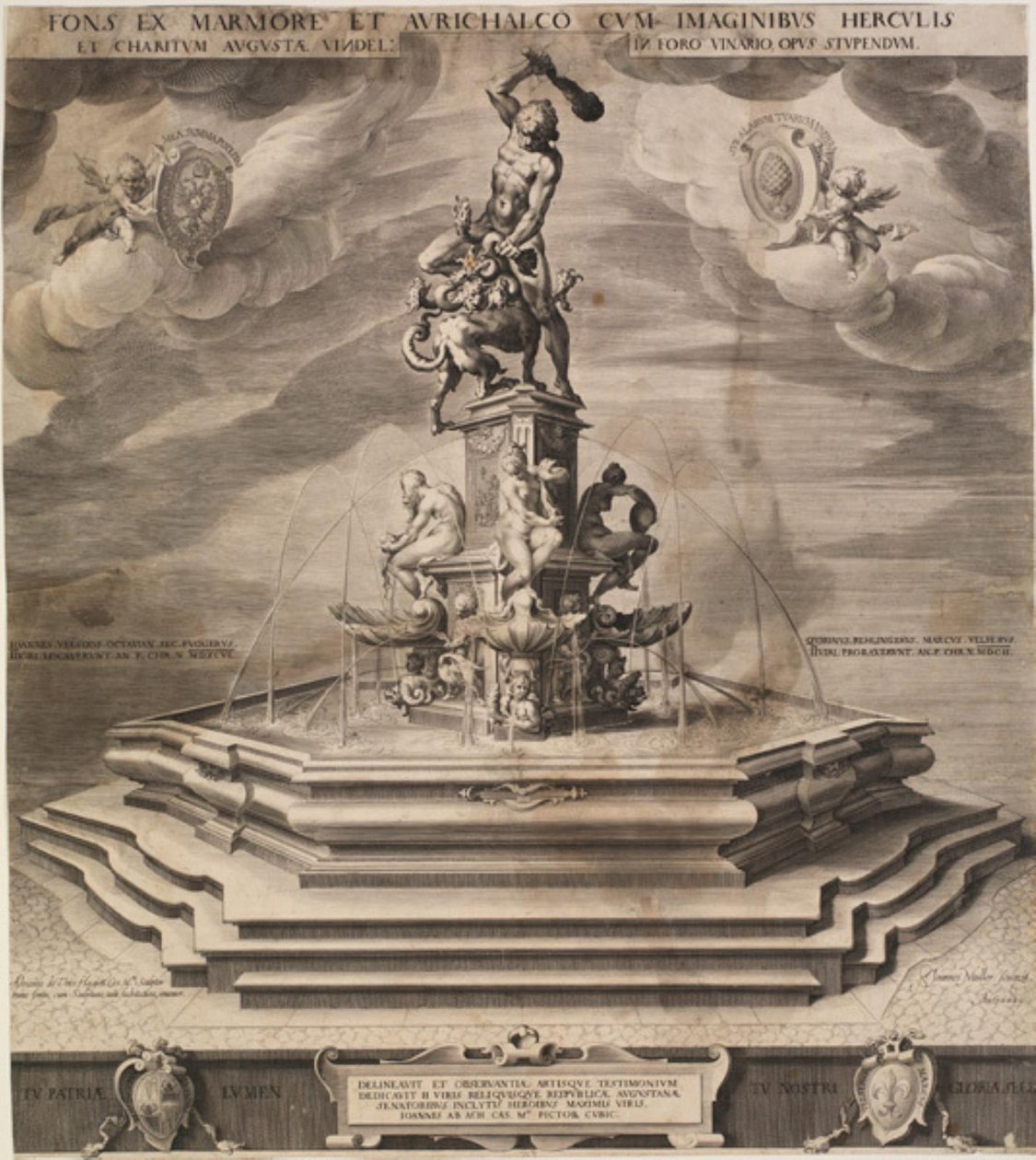 A Herkules-kút Augsburgban alkotó: Jan Harmensz. Muller
