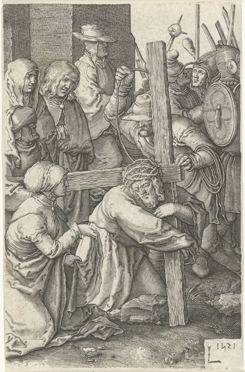 Keresztcsapágy Krisztus szenvedése (sorozat címe) alkotó: Jan Harmensz. Muller