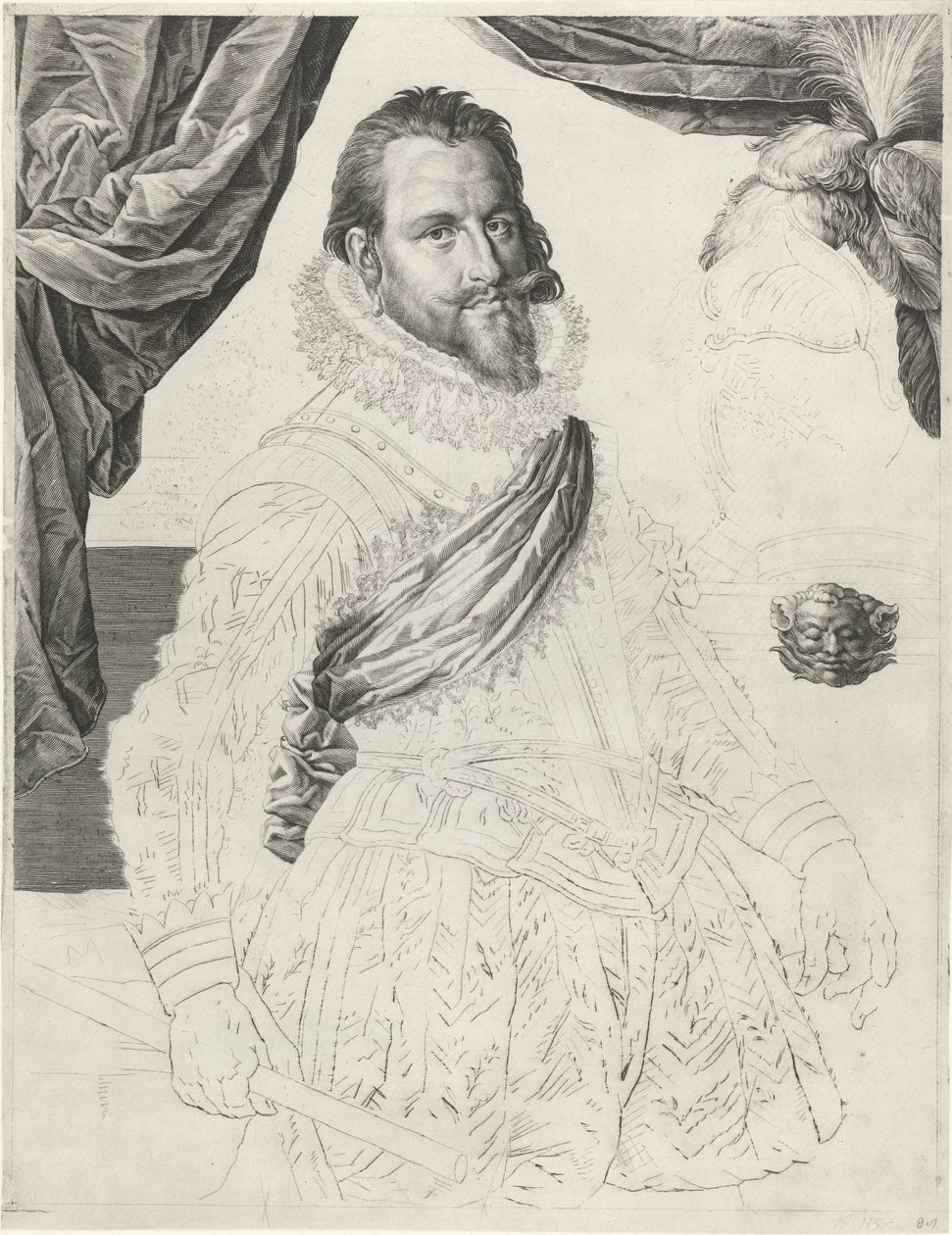 IV. Christian dán és norvég király portréja alkotó: Jan Harmensz. Muller