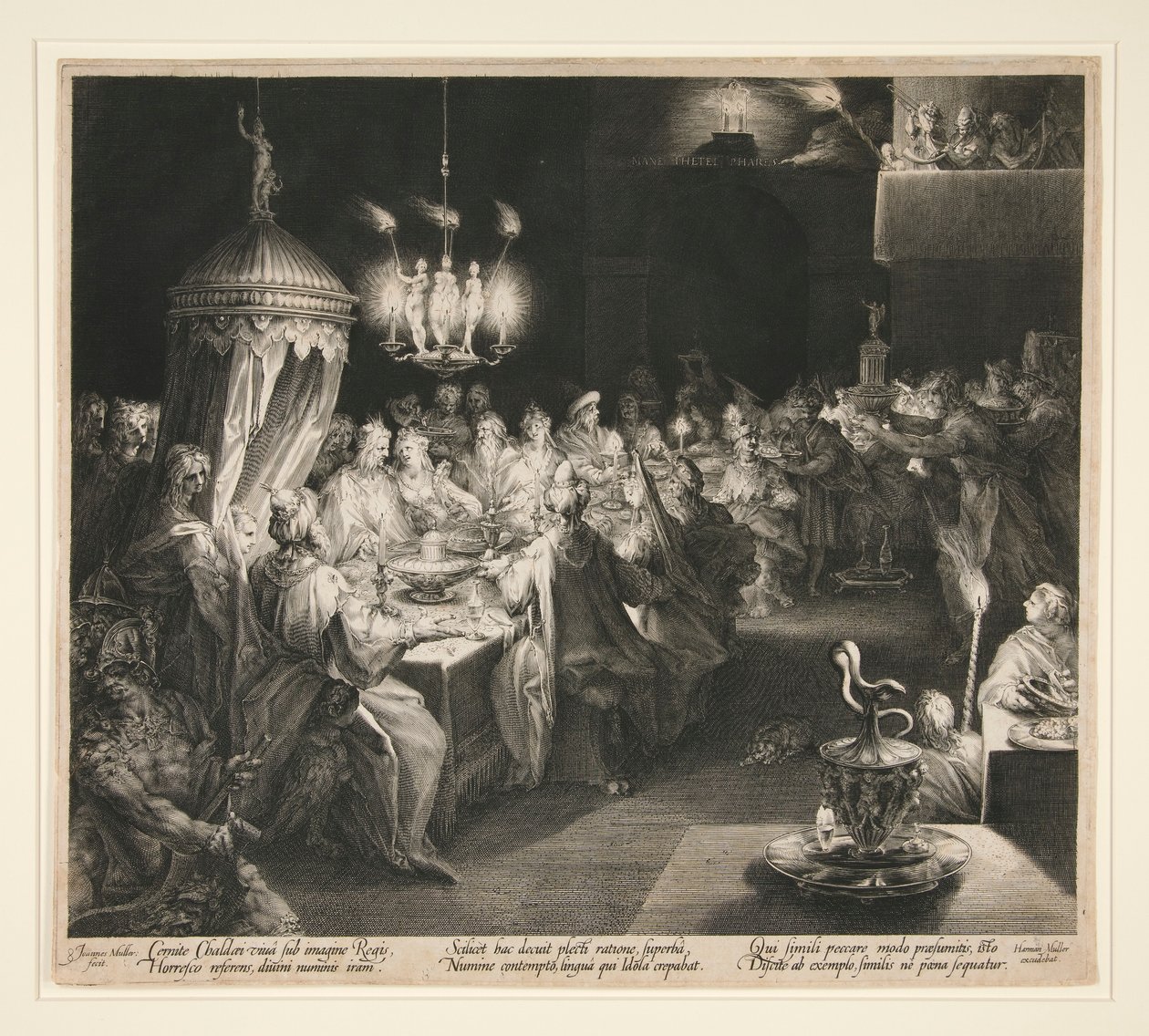 Belsazár ünnepe alkotó: Jan Harmensz. Muller