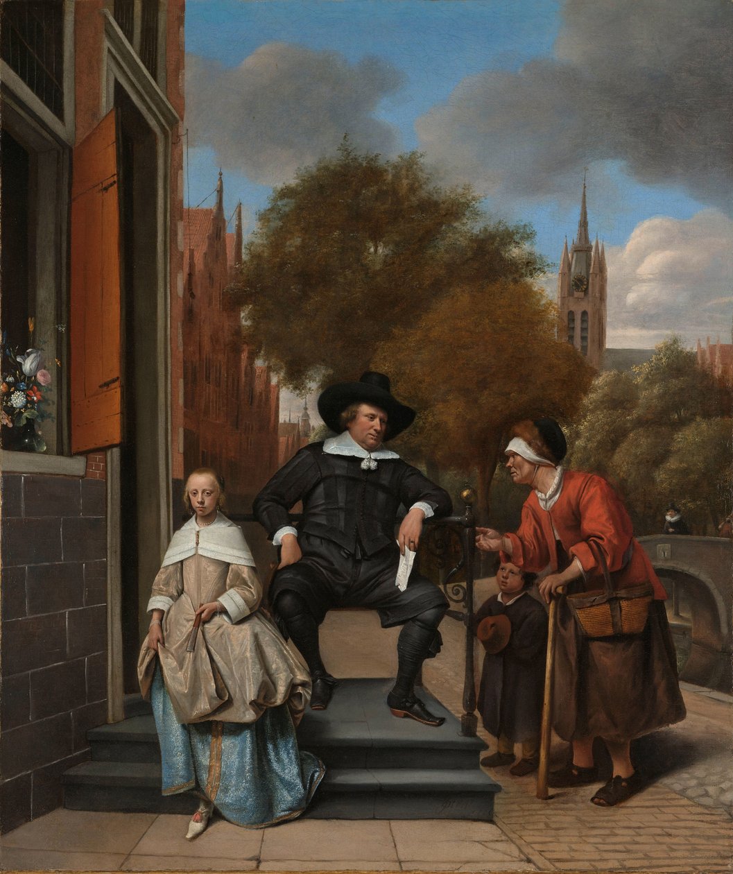 Adolf és Catharina Croeser, „Delft polgármestere és lánya” Adolf és Catharina Croeser portréja az Oude Delftben, „Delft polgármestere és lánya” néven ismert alkotó: Jan Havicksz. Steen