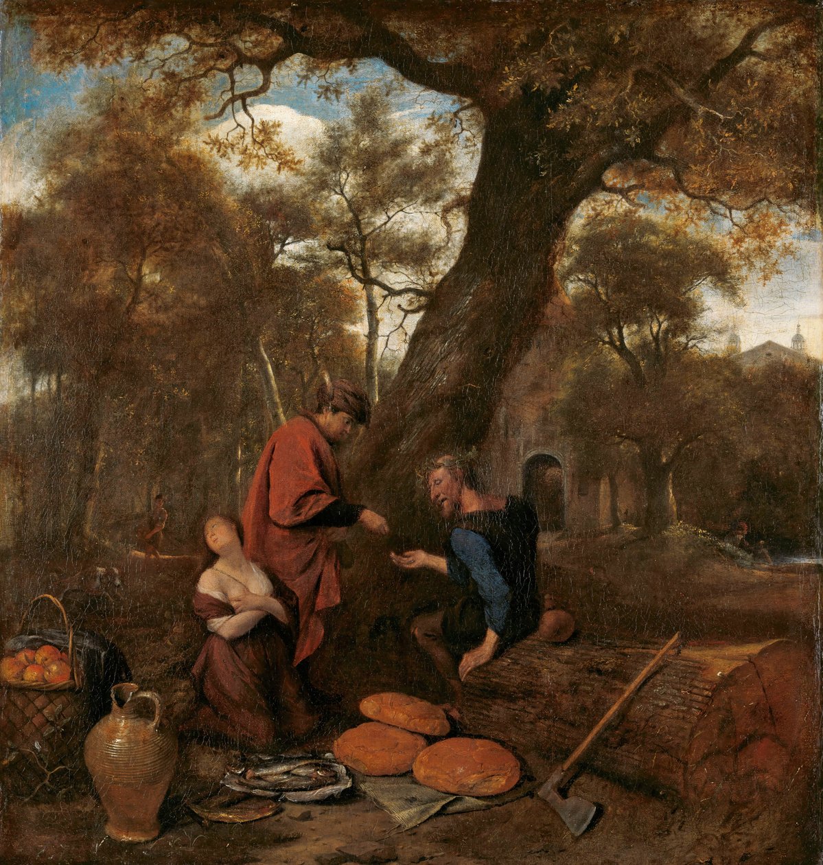 Erysichthon eladja lányát, Mestrát alkotó: Jan Havicksz. Steen