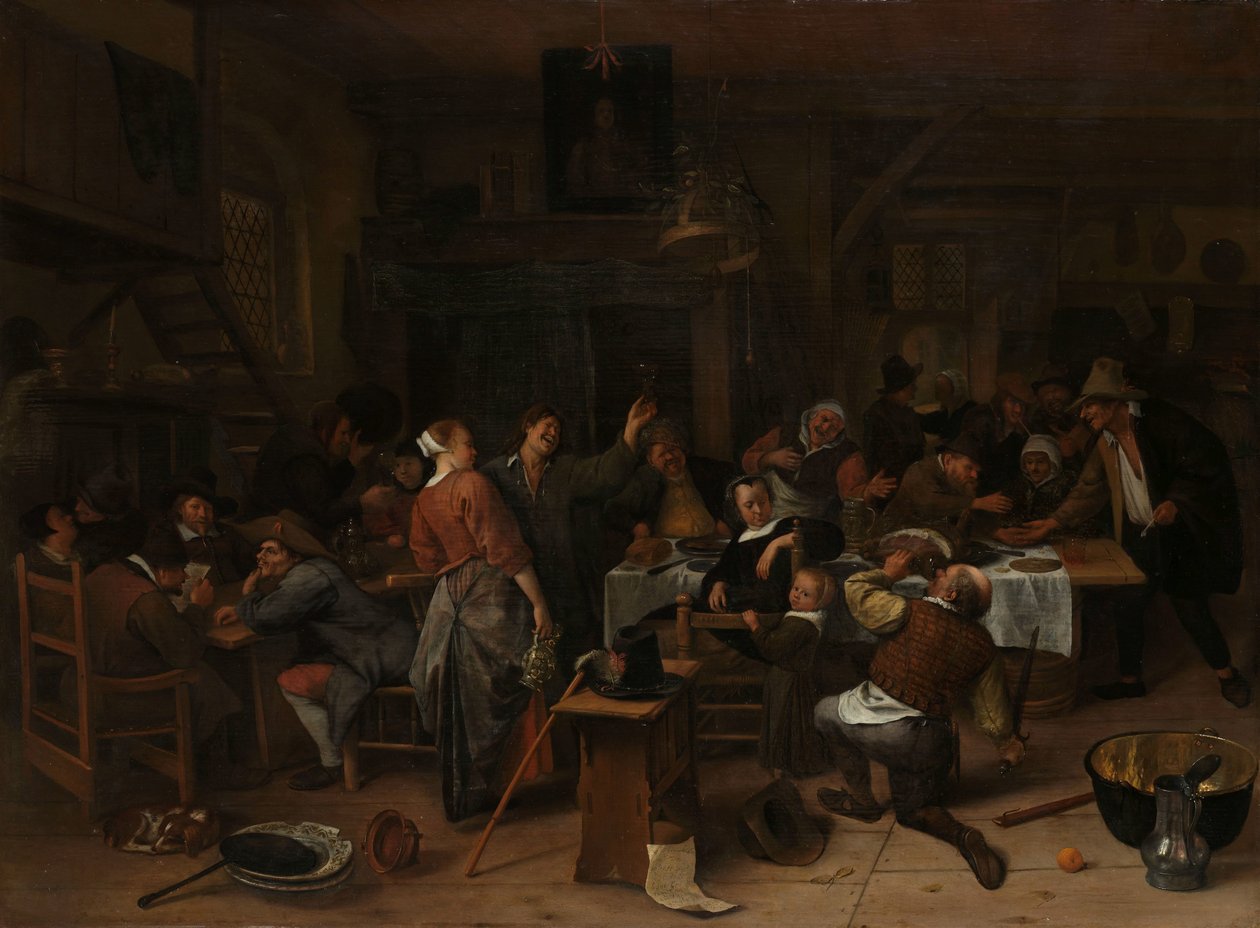 Herceg napja Herceg napja: III. Vilmos herceg születésnapjának ünneplése alkotó: Jan Havicksz. Steen