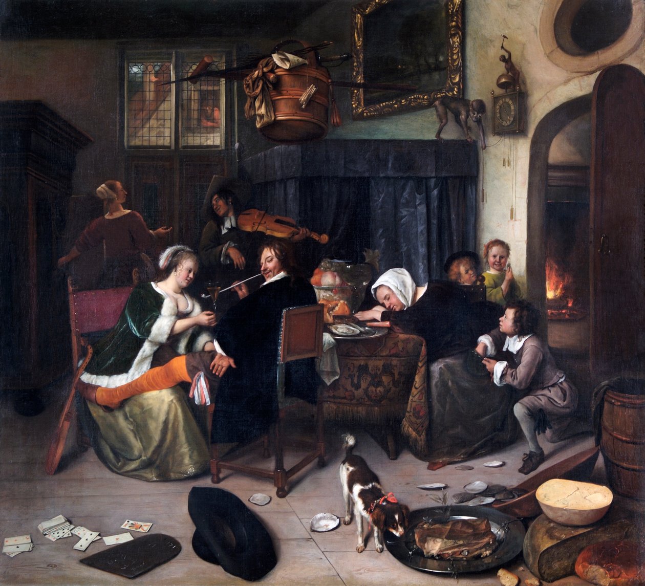 A szétesett háztartás alkotó: Jan Havicksz. Steen
