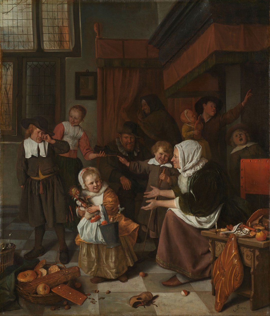 Szent Miklós ünnepe alkotó: Jan Havicksz. Steen