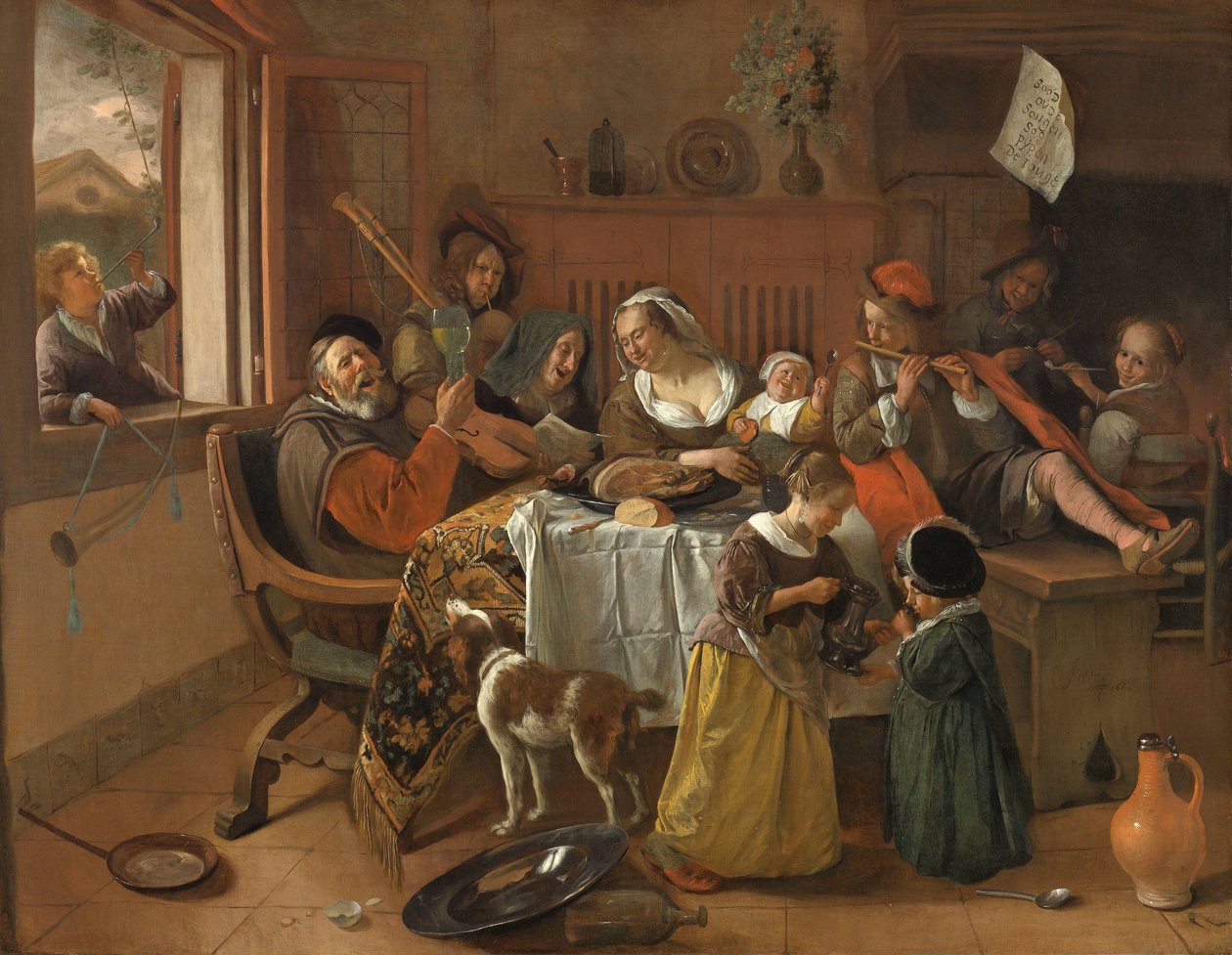 A Vidám Család A vidám család alkotó: Jan Havicksz. Steen