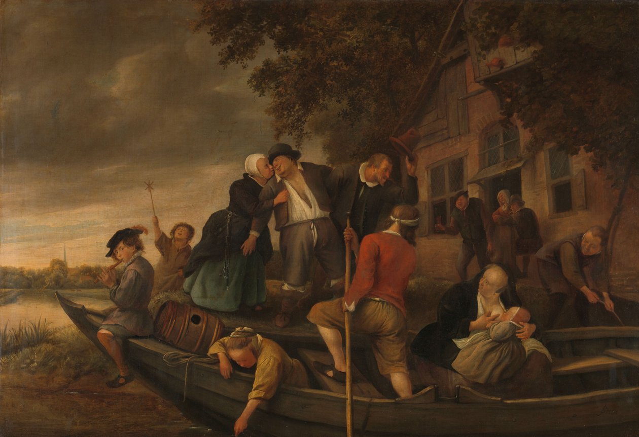 A vidám hazatérés alkotó: Jan Havicksz. Steen