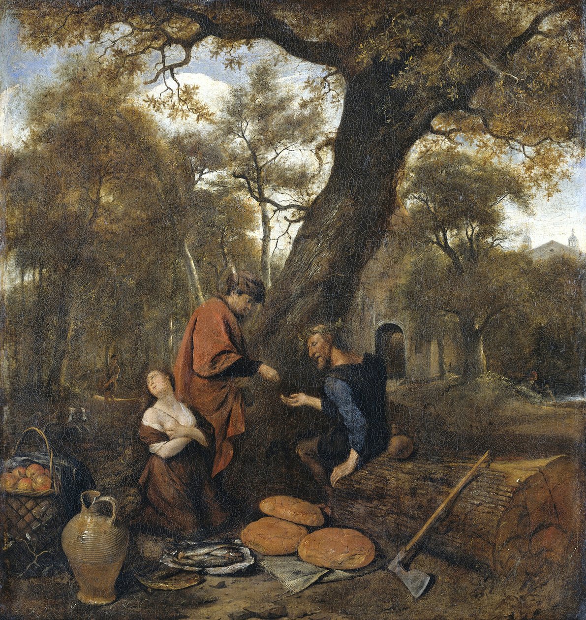 Erysichthon eladja lányát, Mestrát, 1660 alkotó: Jan Havickszoon Steen