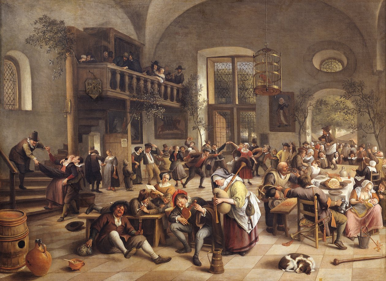 Lakom a fogadóban alkotó: Jan Havickszoon Steen