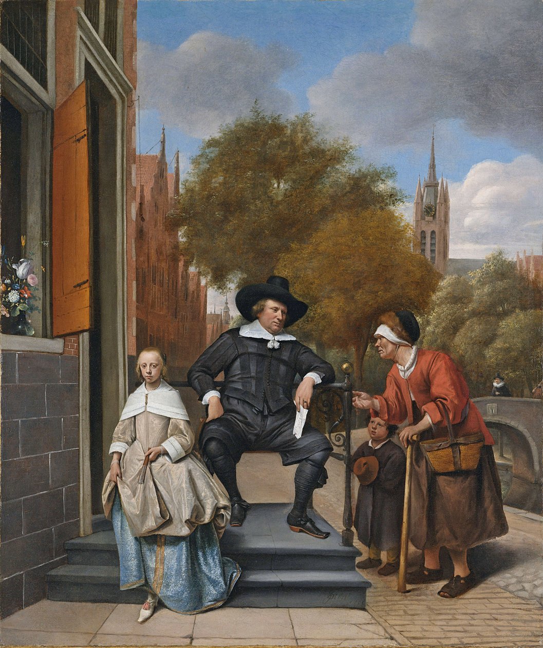 A delfti polgár és lánya, 1655 alkotó: Jan Havickszoon Steen