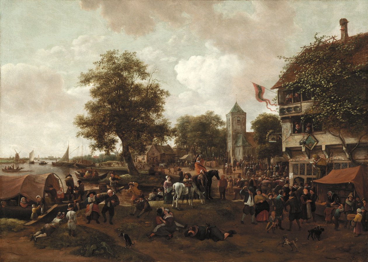 Az oegstgeesti vásár, 165560 körül alkotó: Jan Havickszoon Steen