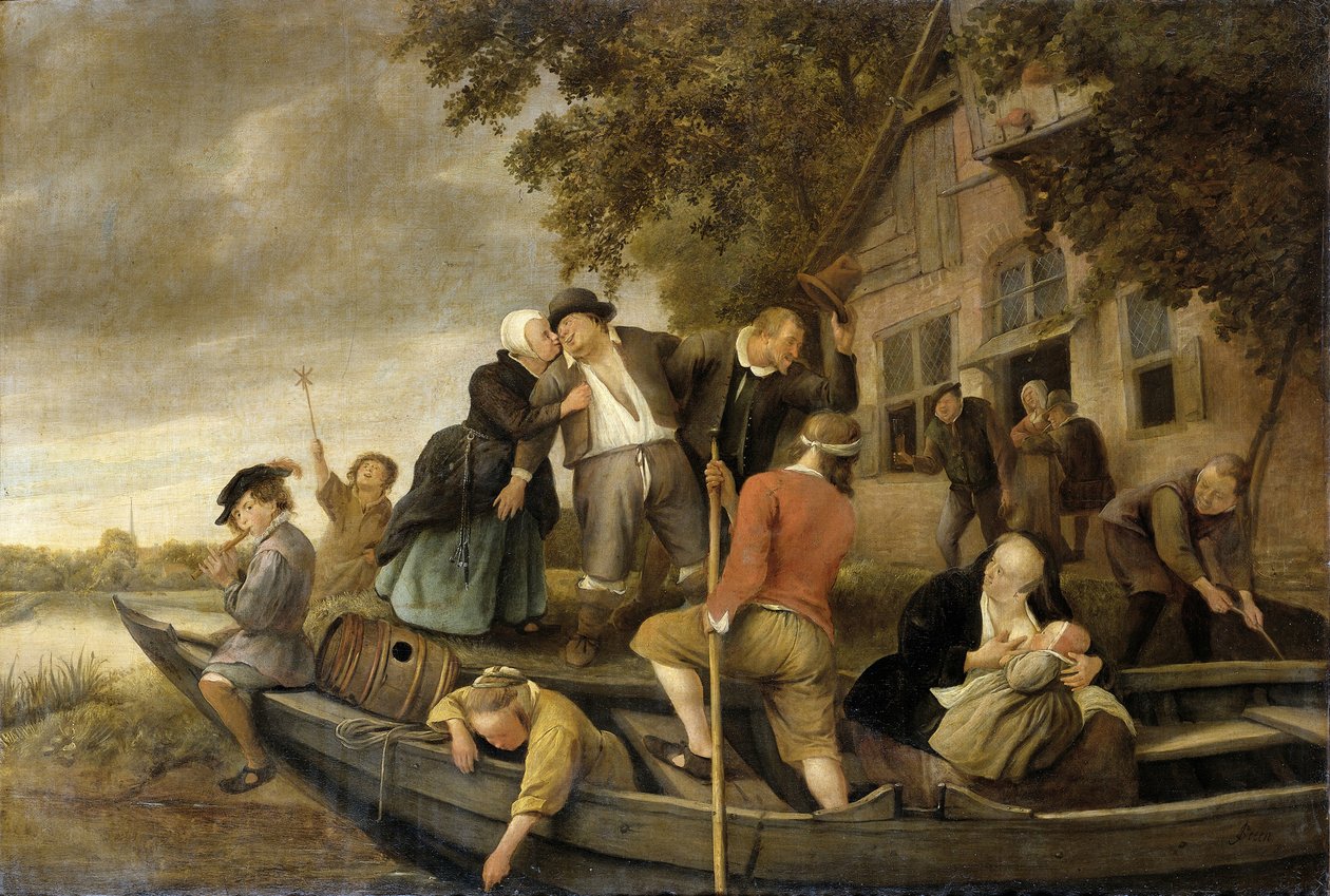 A vidám hazatérés, 1679 alkotó: Jan Havickszoon Steen
