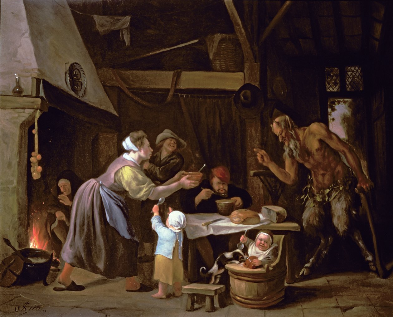 A szatírok és a család alkotó: Jan Havickszoon Steen