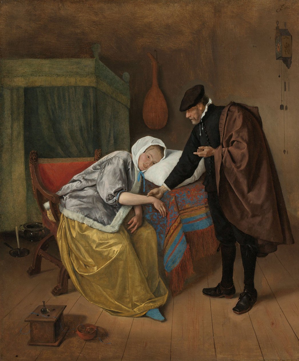 A beteg nő c. 1663-66 alkotó: Jan Havickszoon Steen