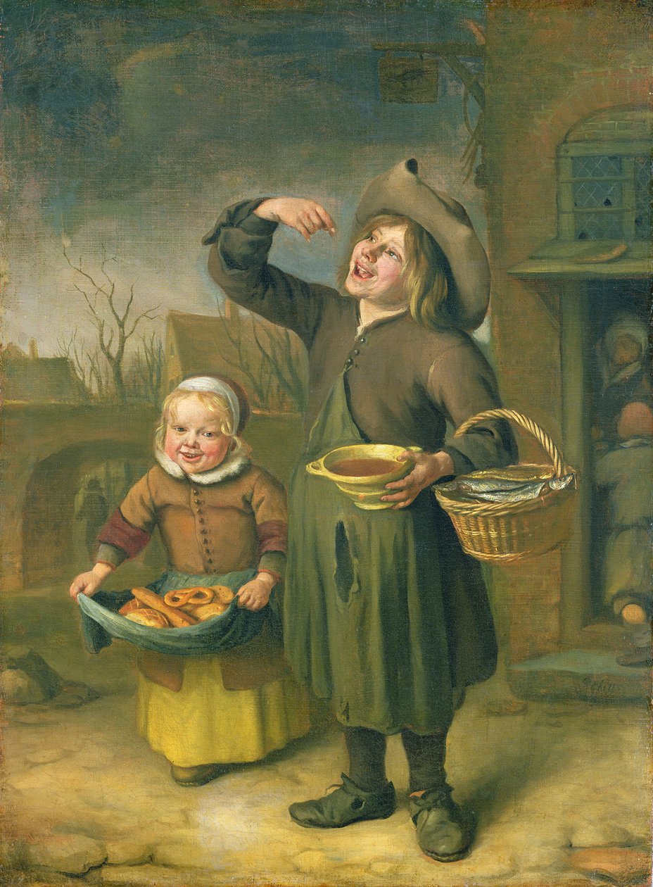 A szirupevő (Egy fiú, aki szirupot nyal) alkotó: Jan Havickszoon Steen