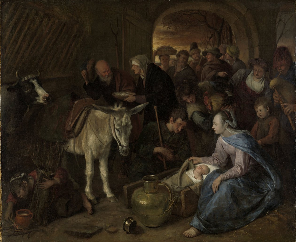 A pásztorok imádata, 1660-79 alkotó: Jan Havickszoon Steen