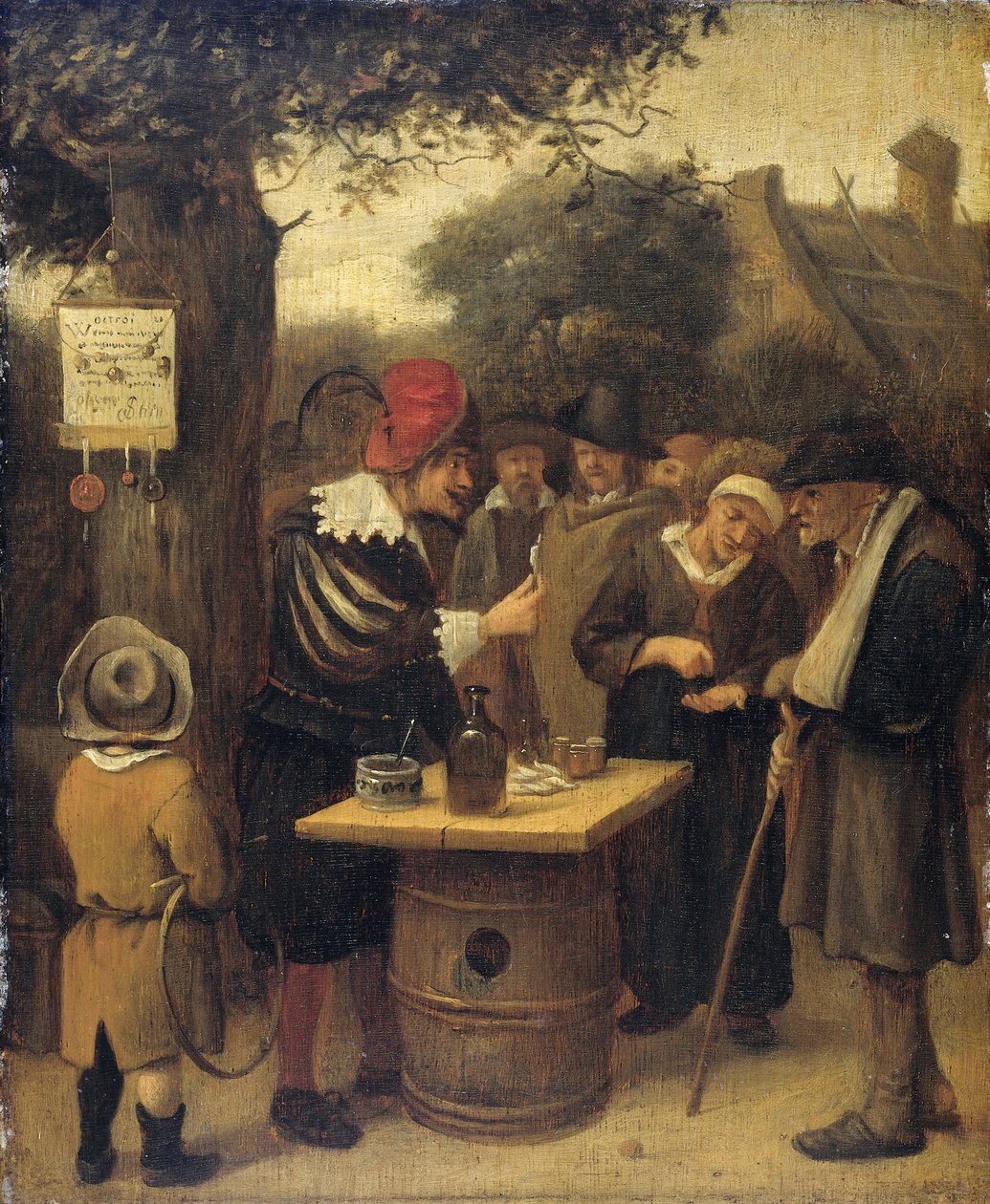 A quacksalver, 1679 alkotó: Jan Havickszoon Steen