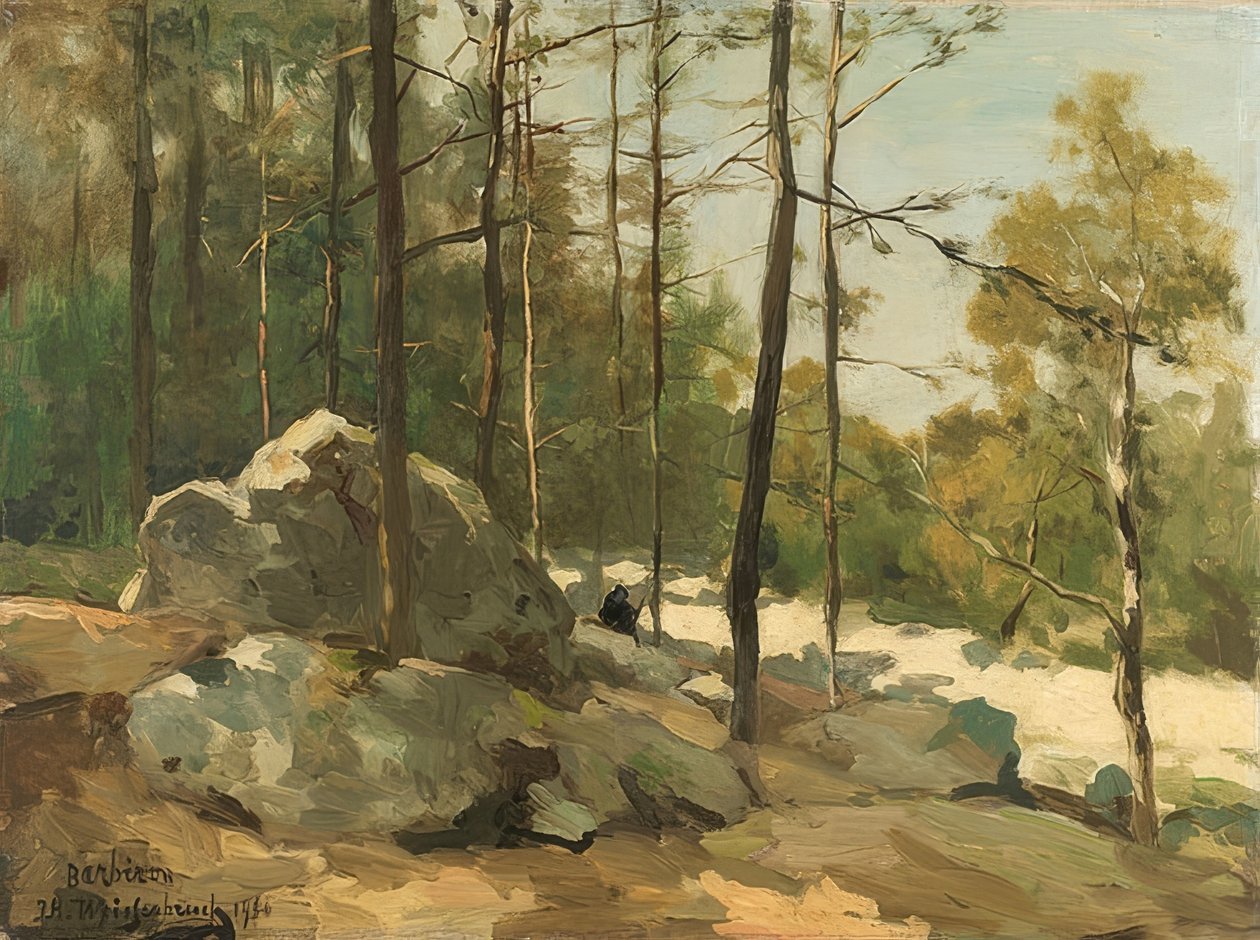 Erdőtisztás Barbizon közelében. 1900 alkotó: Jan Hendrik Weissenbruch