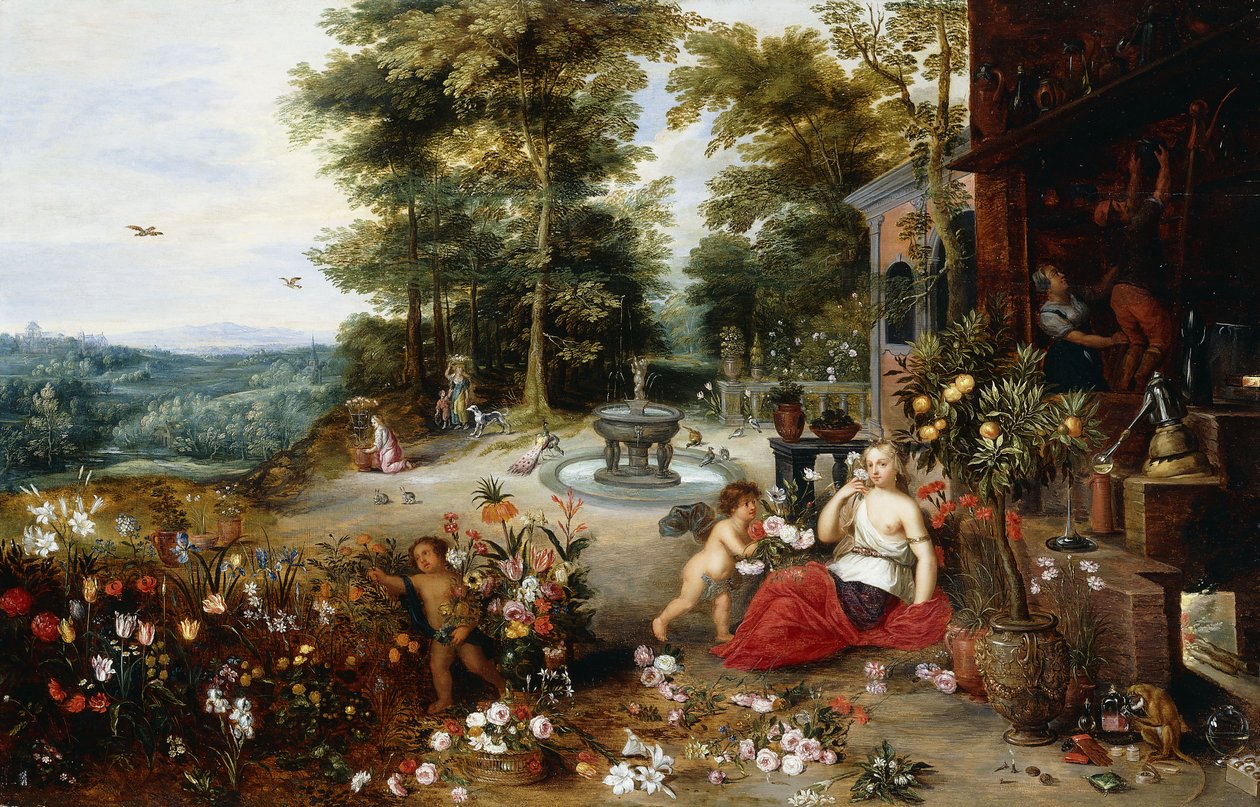 A szag allegóriája, 1635 alkotó: Jan II Brueghel