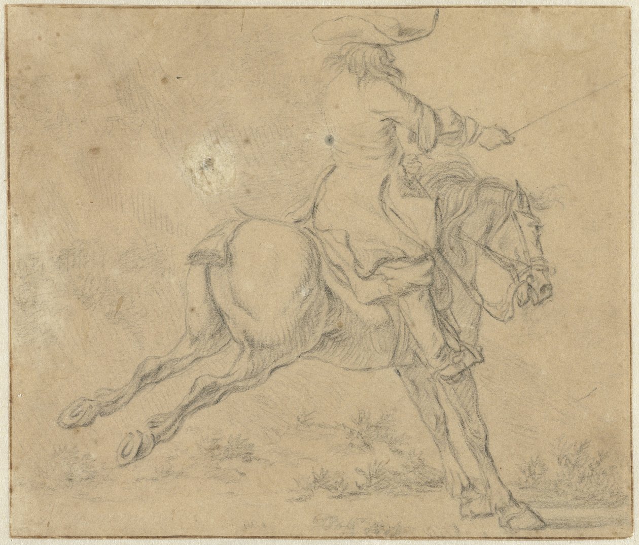 Lovas hátas lovon alkotó: Jan Jacobsz van der Stoffe