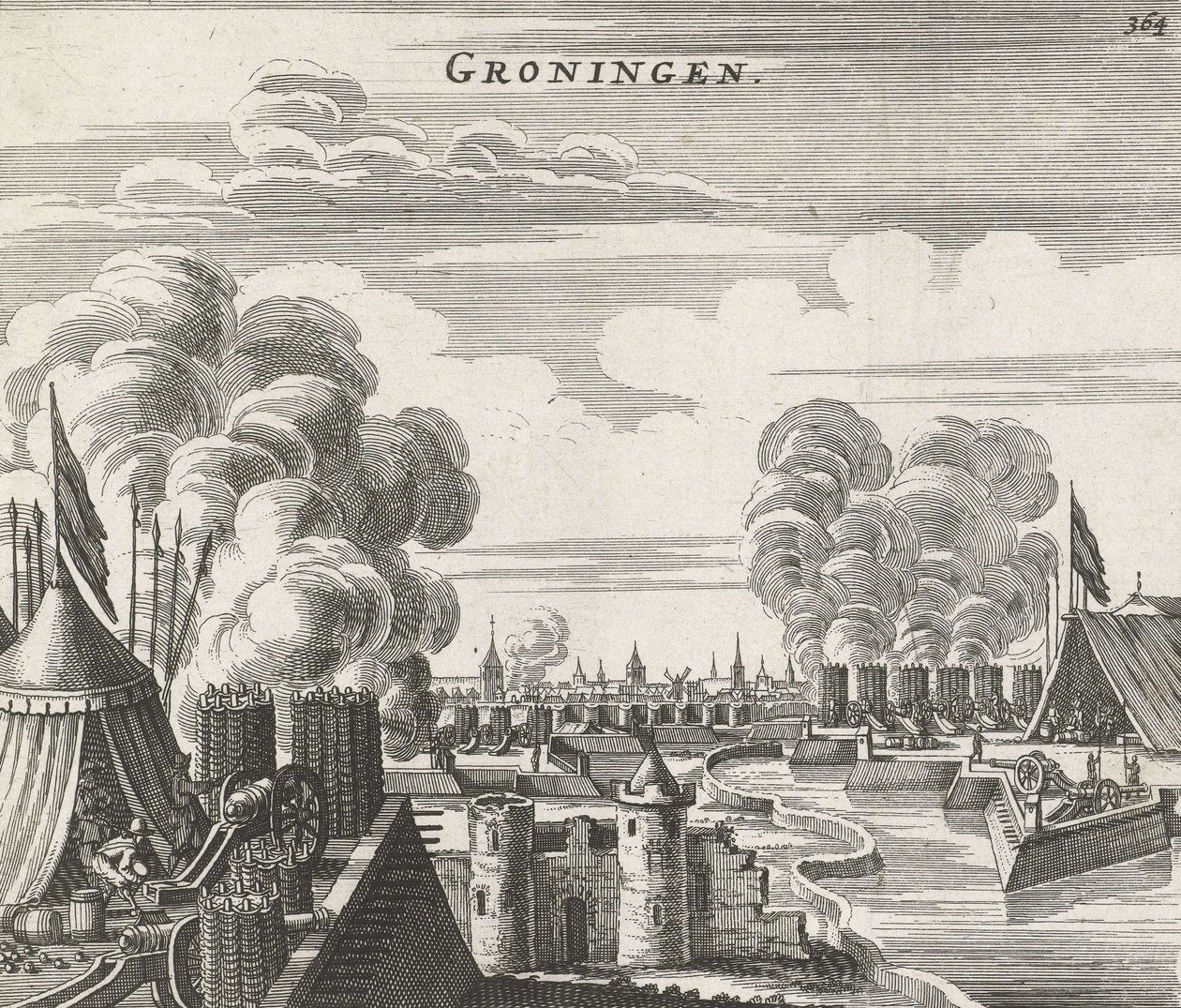 Groningen ostroma - Groningen ostroma (1594) alkotó: Jan Janssonius