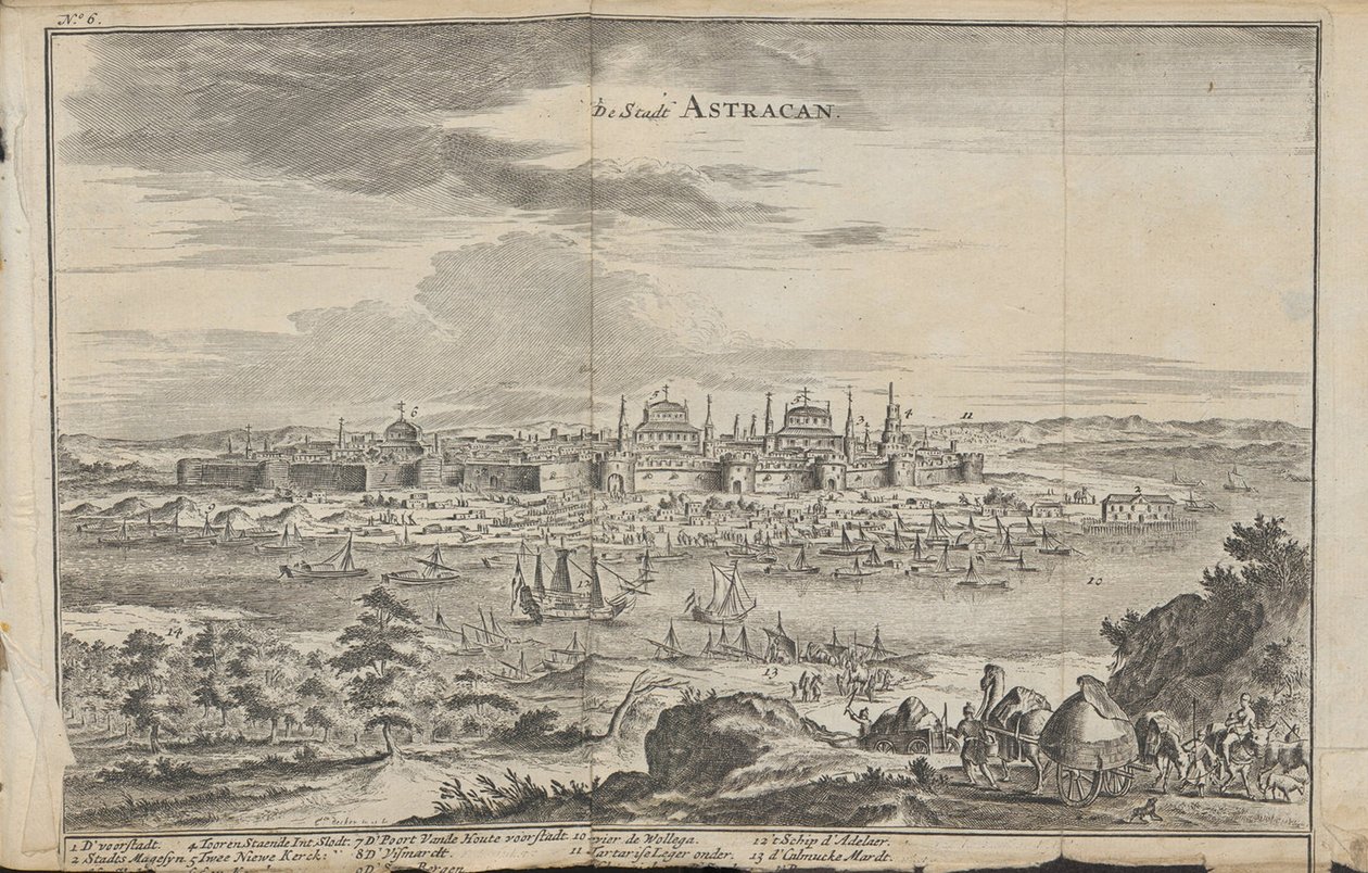 Astrakhan - Három figyelemre méltó utazás, 1675 alkotó: Jan Jansz. Struys