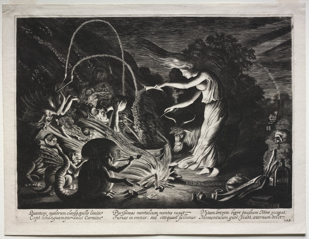 A boszorkány (Éjszakai darab) alkotó: Jan Jansz. van de Velde