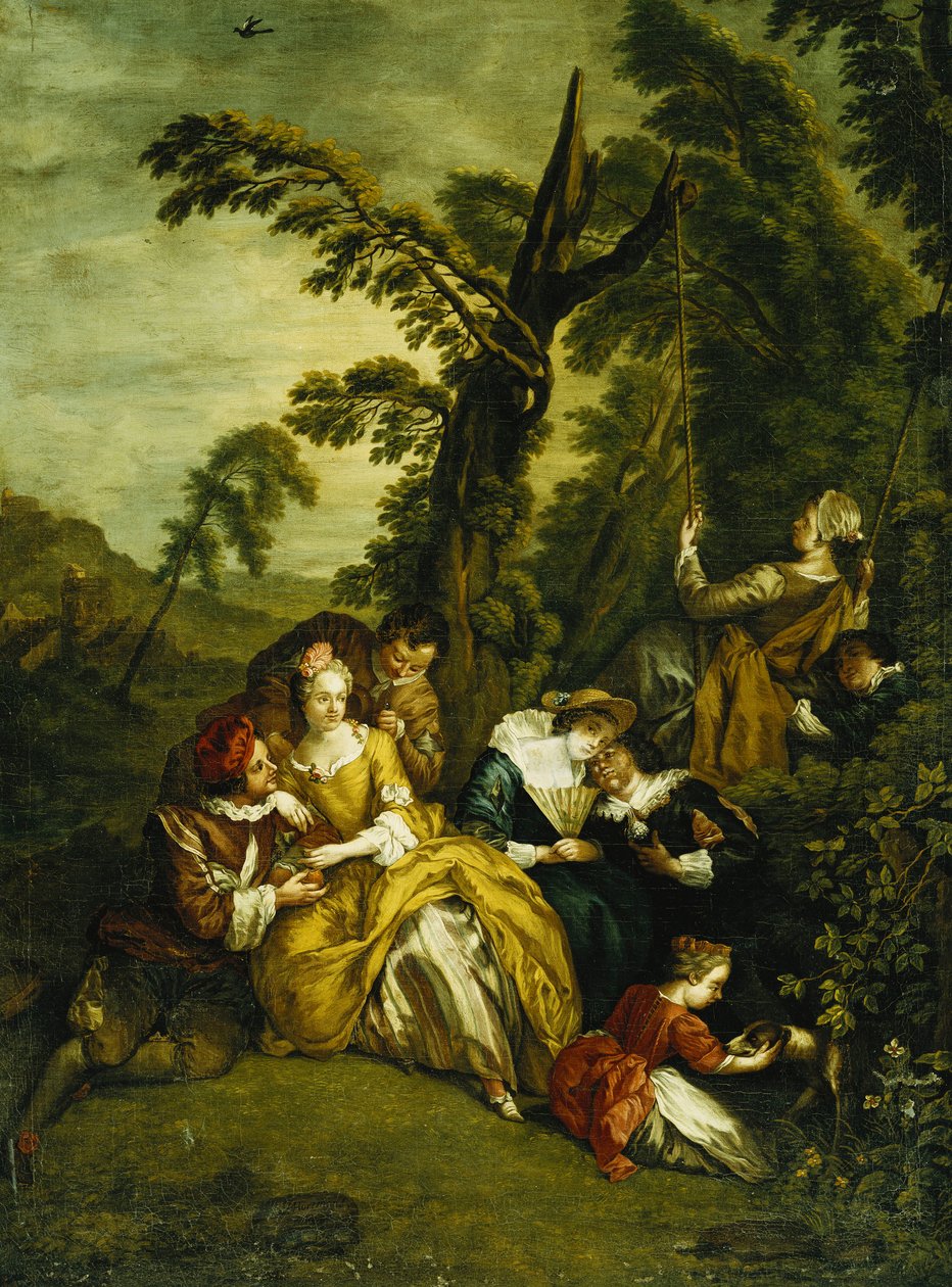 A Fete Champetre, 1756 alkotó: Jan Josef the Elder Horemans