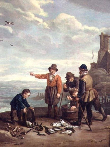 Halászok a tengerparton alkotó: Jan Josef the Elder Horemans