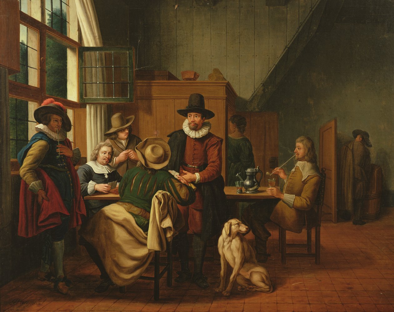Egy kocsma belseje alkotó: Jan Josef the Elder Horemans