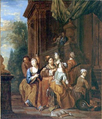 Musical Party (olaj, vászon) alkotó: Jan Josef the Younger Horemans
