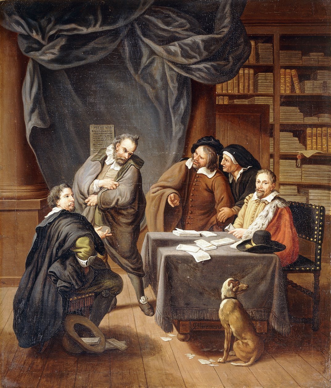 Esküvői szerződések készítése, alkotó: Jan Josef the Younger Horemans