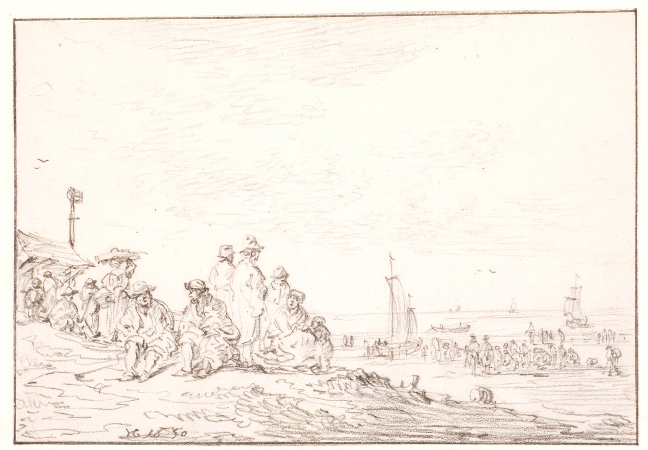Strand sok emberrel alkotó: Jan Josefsz van Goyen