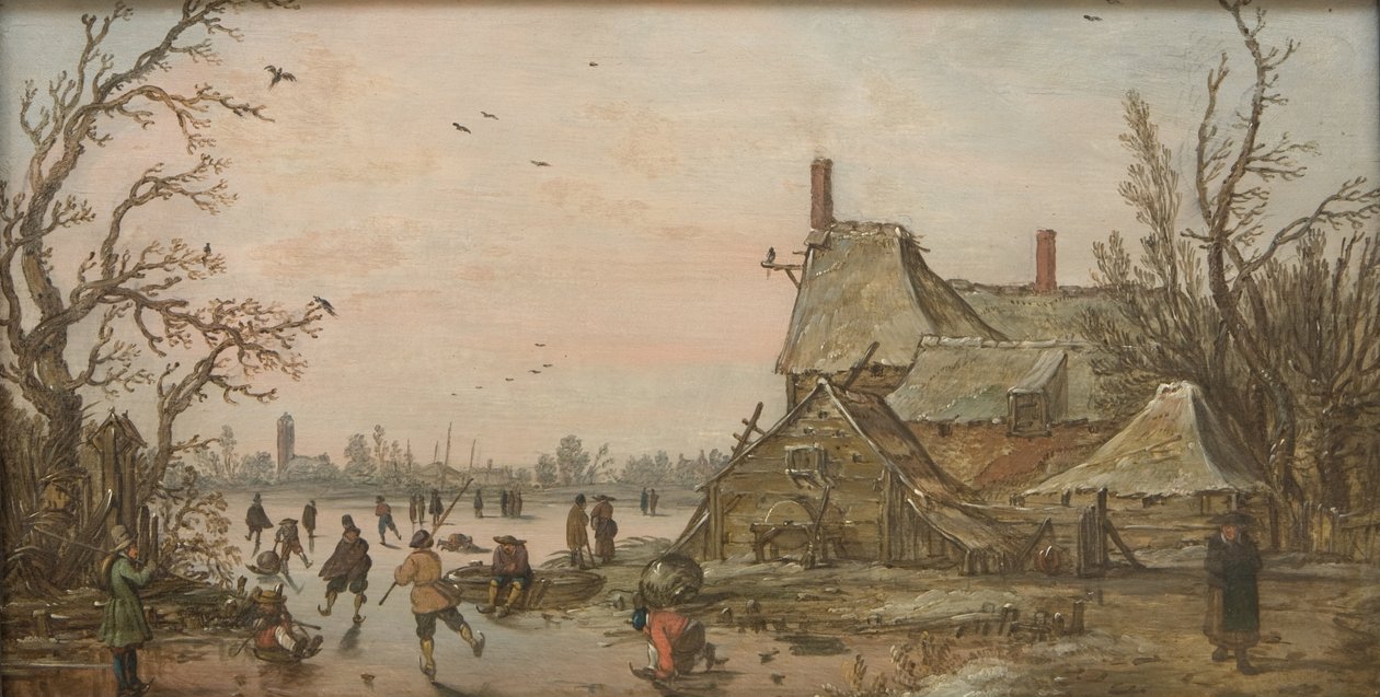 Téli jelenet egy farmon alkotó: Jan Josefsz van Goyen