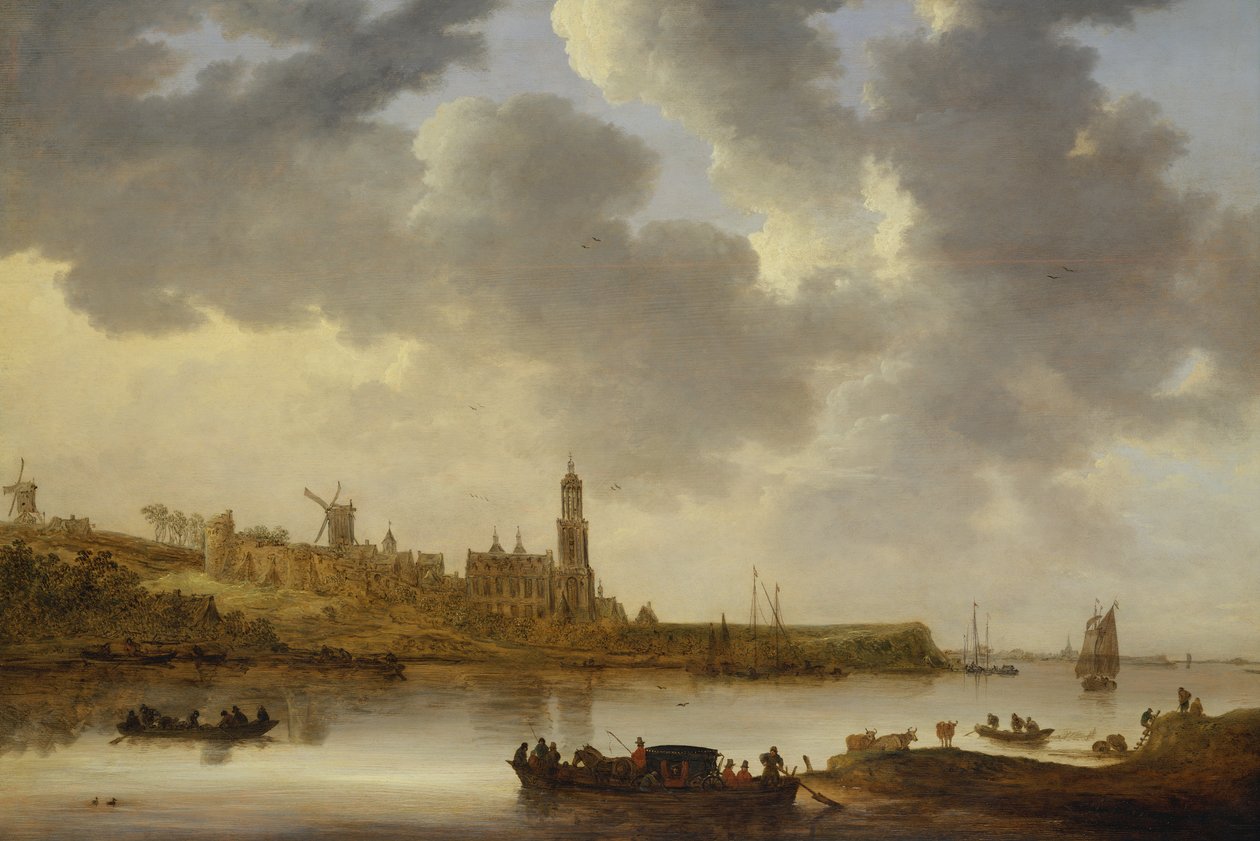 Kilátás a Rajnára Rhenen-nél alkotó: Jan Josephsz van Goyen