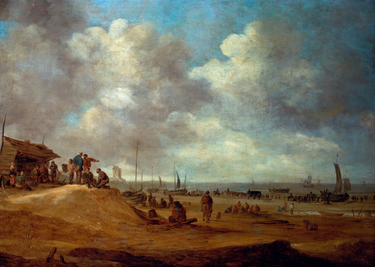 Scheveningen látképe, 1649 alkotó: Jan Josephsz van Goyen
