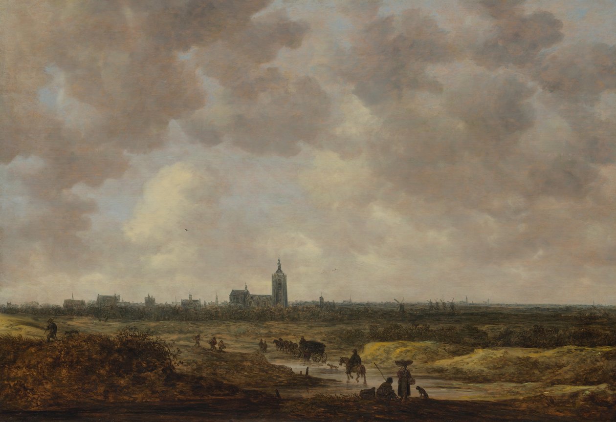 Hága kilátása északnyugat felől, 1647. alkotó: Jan Josephsz van Goyen