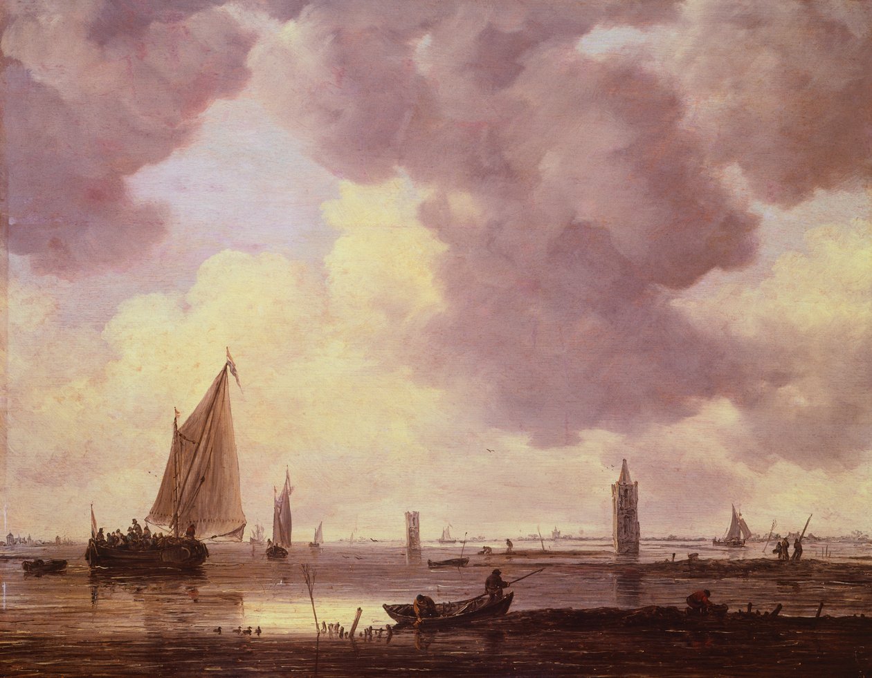 Csónakok alkotó: Jan Josephsz van Goyen