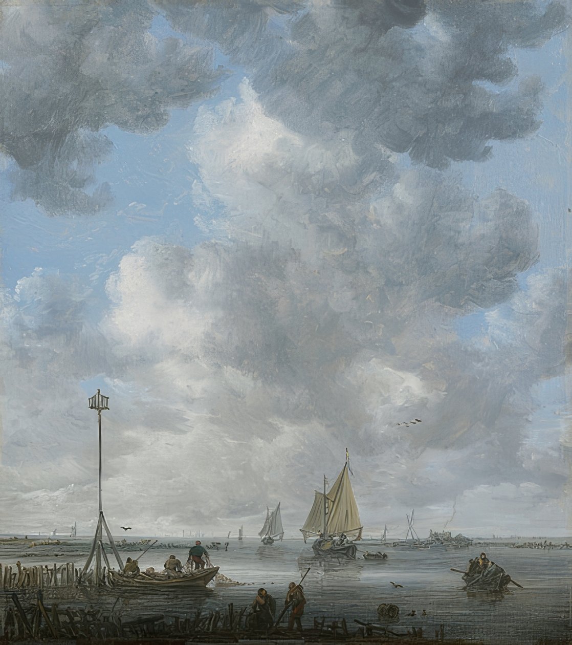 A nyugalom. 1646-50 körül alkotó: Jan Josephsz van Goyen