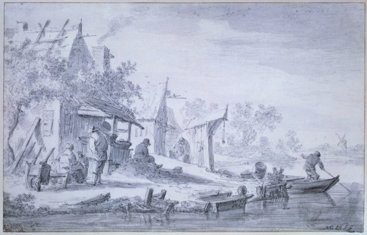 Halász falu alkotó: Jan Josephsz van Goyen