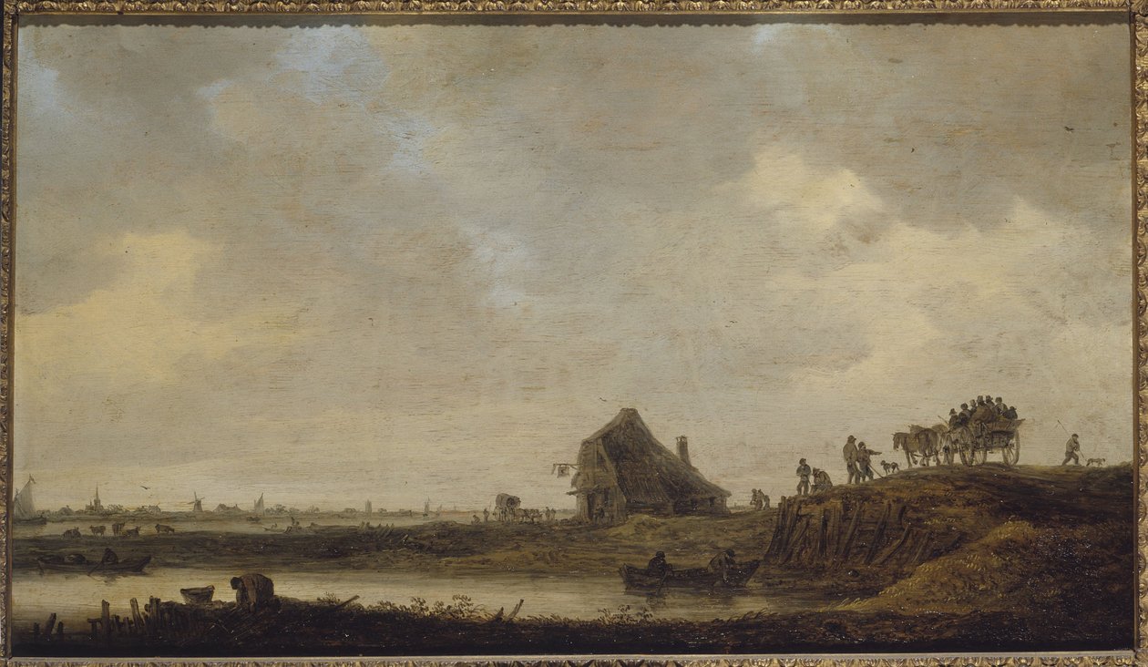 A fogadó a folyóparton alkotó: Jan Josephsz van Goyen