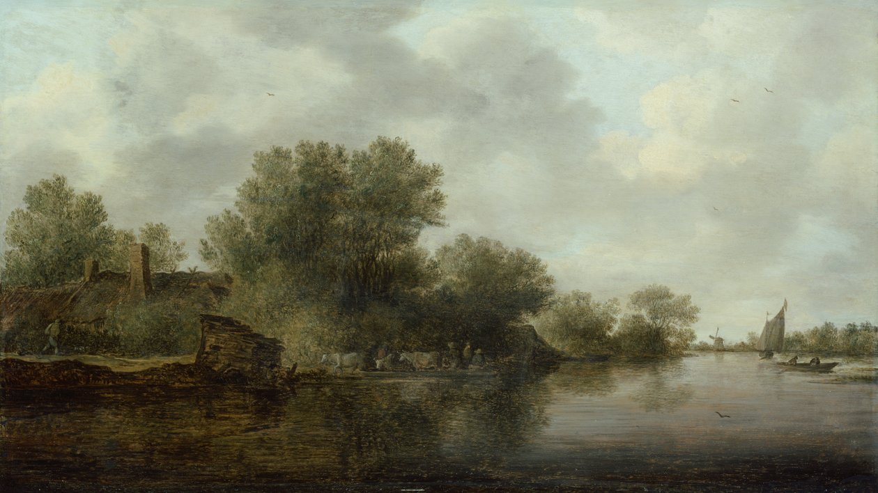 Táj (olaj a panelen) alkotó: Jan Josephsz van Goyen