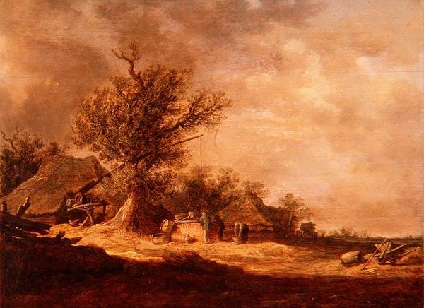 Táj a dűnékben alkotó: Jan Josephsz van Goyen