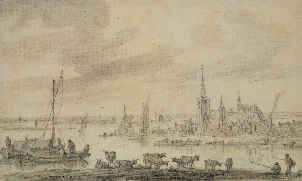 Folyói táj alkotó: Jan Josephsz van Goyen